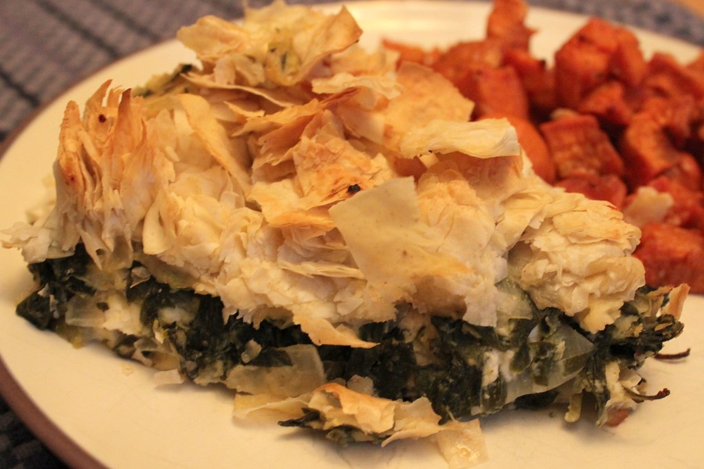 Chickpea, Spinach and Feta Pie